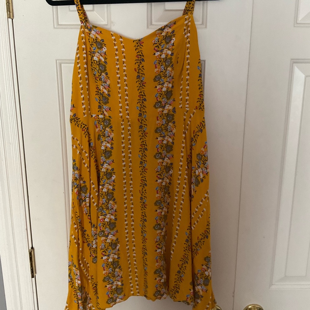 Floral yellow sundress
